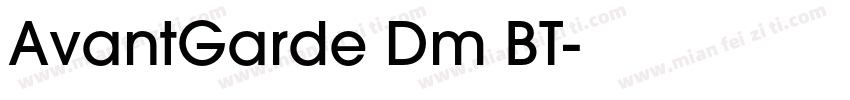 AvantGarde Dm BT字体转换